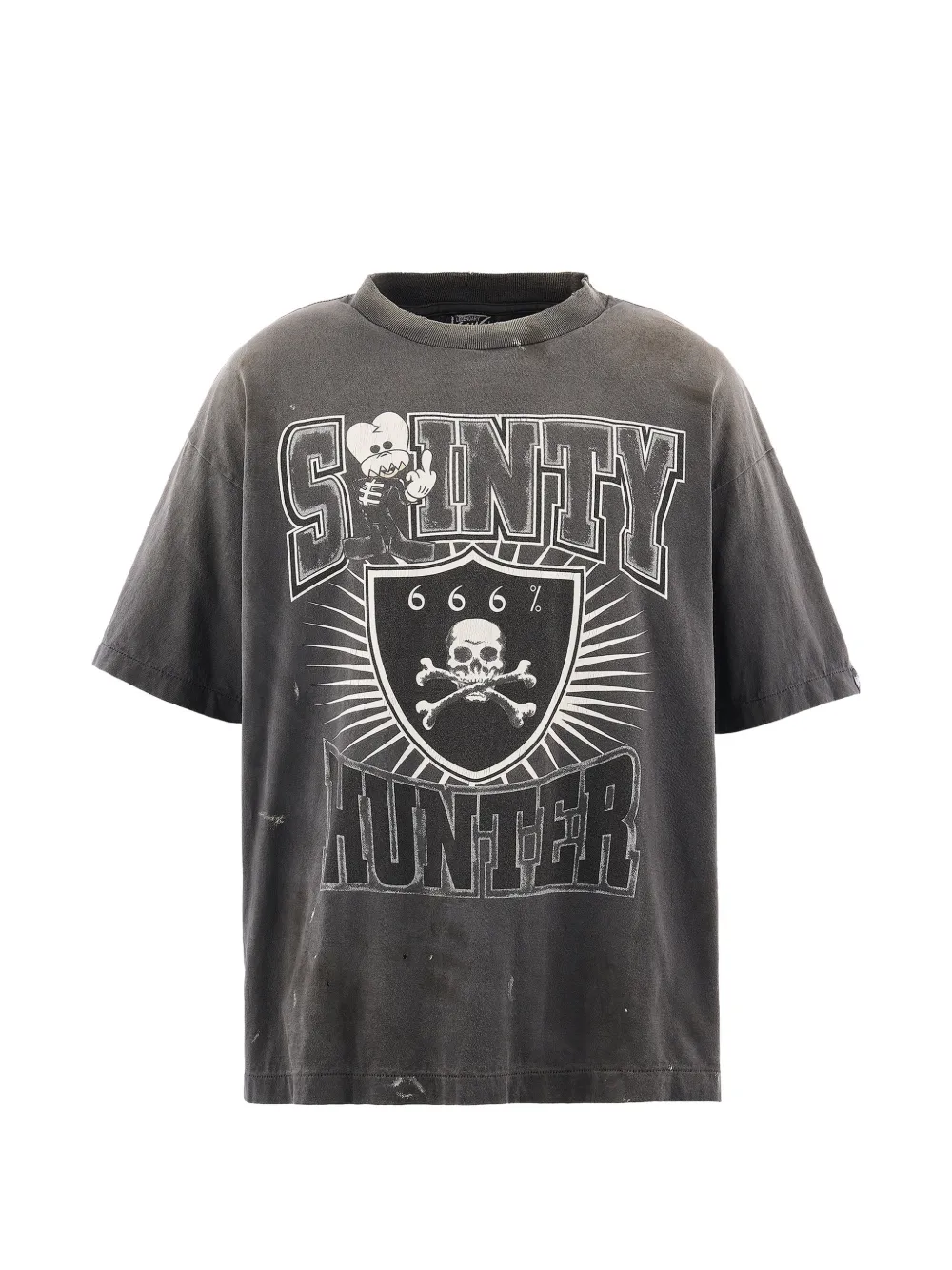 SAINT MXXXXXX Sainty Hunter graphic-print t-shirt - Grigio