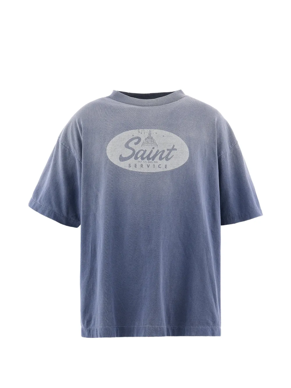 SAINT MXXXXXX graphic-print t-shirt - Blu