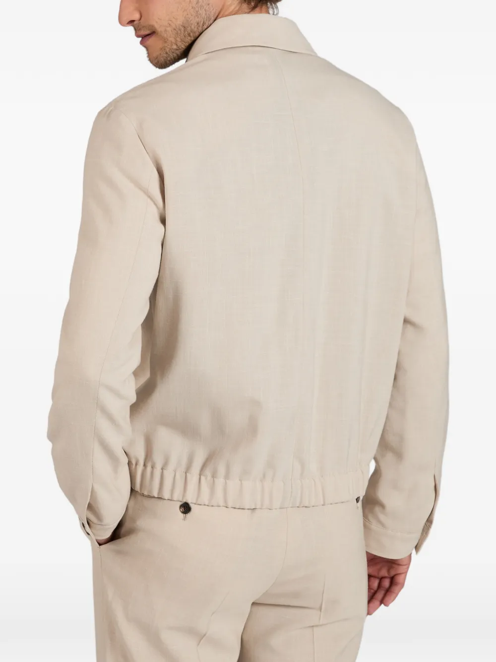 slowear Summertime getailleerd shirtjack Beige