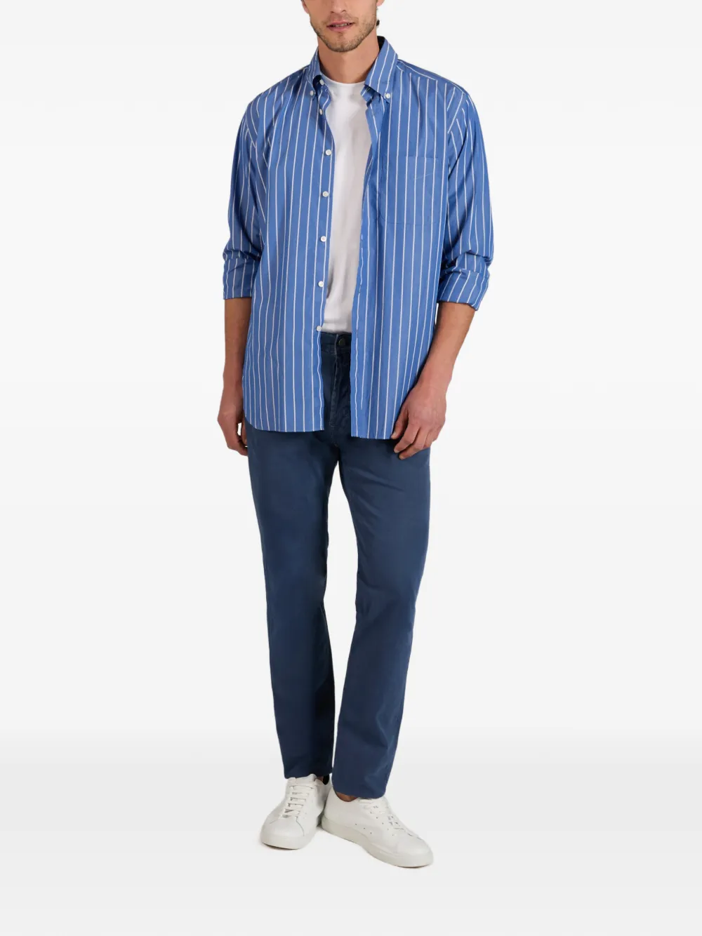 Incotex Broek met vijf zakken Blauw