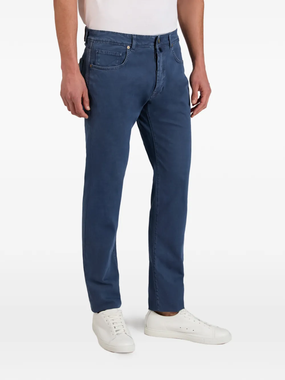 Incotex Broek met vijf zakken Blauw