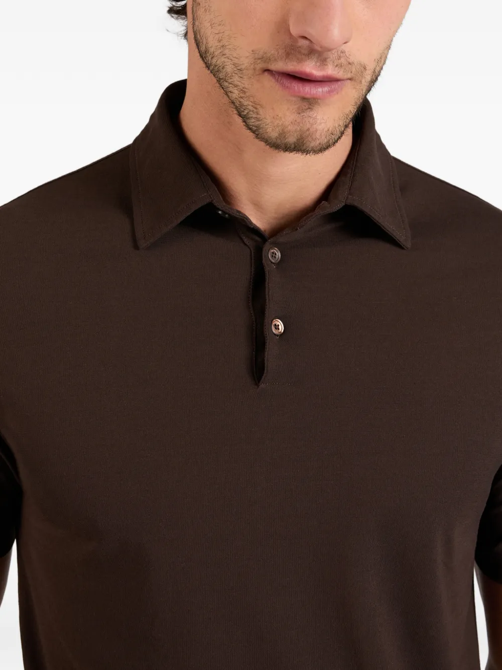 slowear Ice poloshirt met korte mouwen Bruin