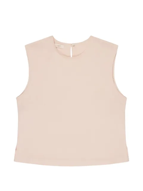 Glanshirt crew-neck blouse