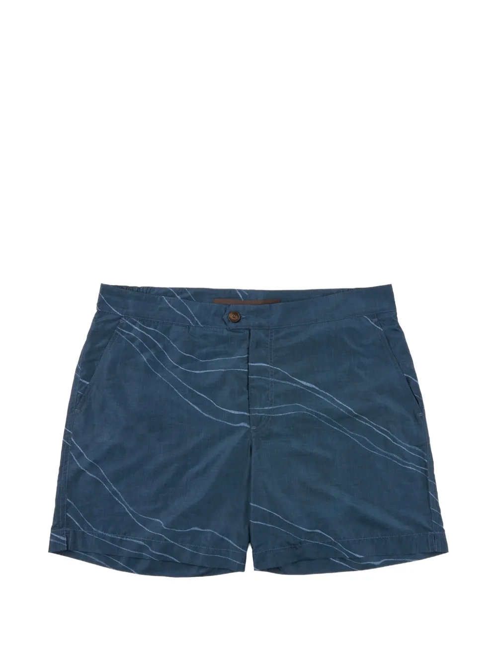 slowear button-fastening swim shorts - Blu