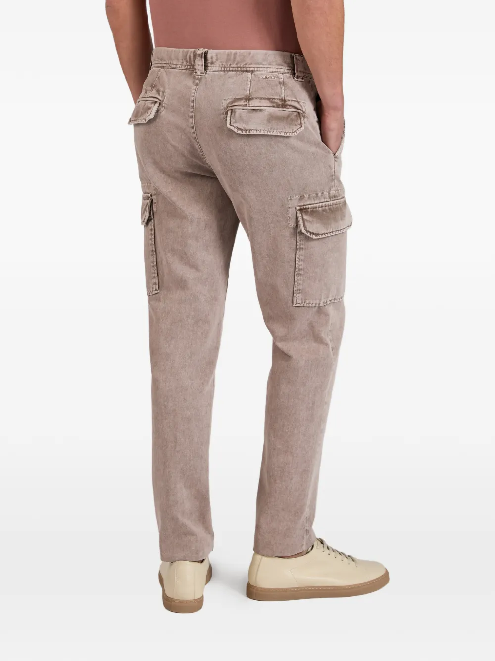 Incotex Cargo broek met riemlus Beige