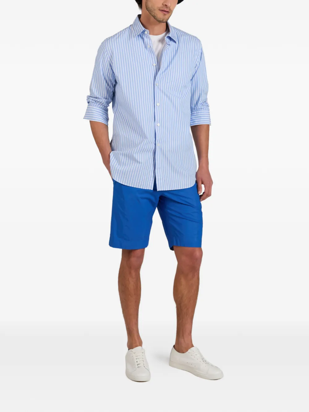 Incotex Slim-fit shorts Blauw