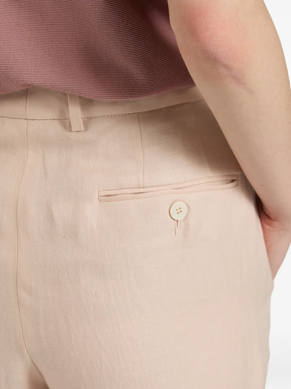 Incotex Regular broek met omgeslagen pijpen Beige