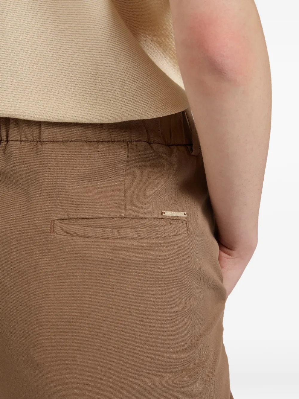 Incotex Broek met riemlussen Bruin