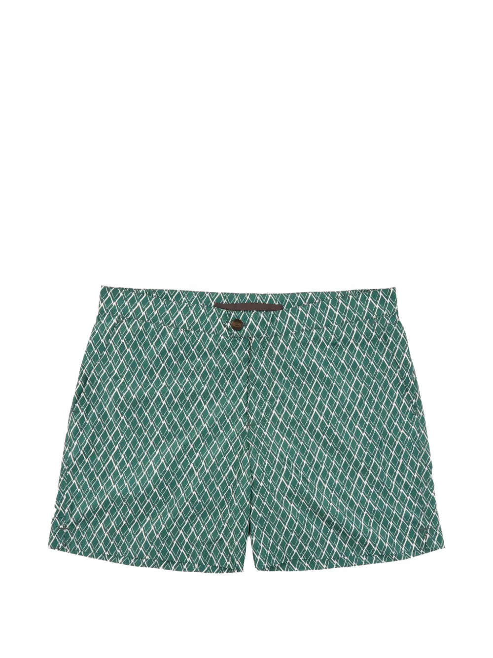 slowear geometric-pattern swim shorts - Verde