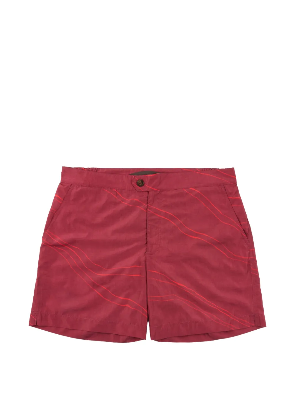 slowear button-fastening swim shorts - Rosso