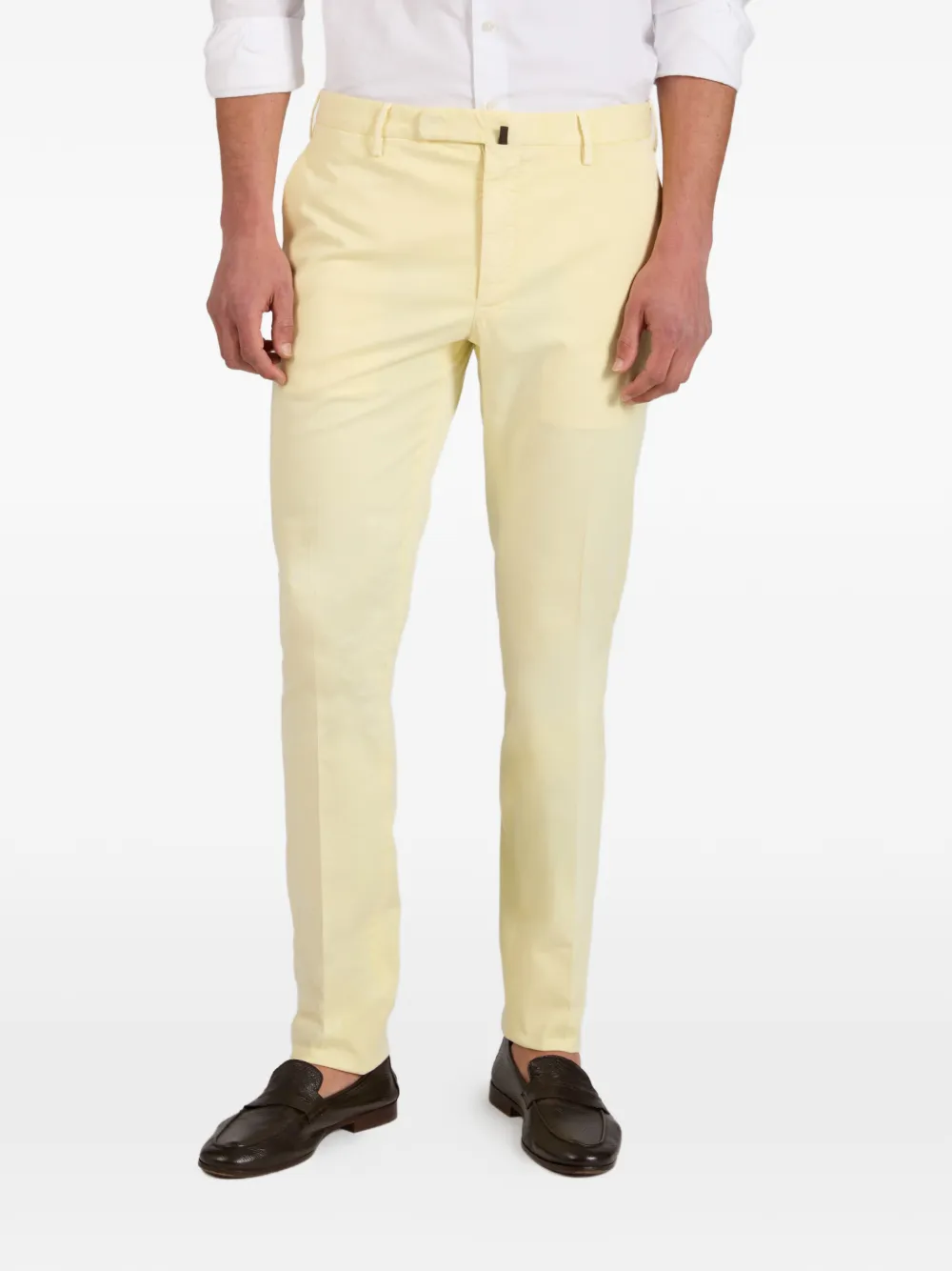 Incotex Slim-fit broek Geel