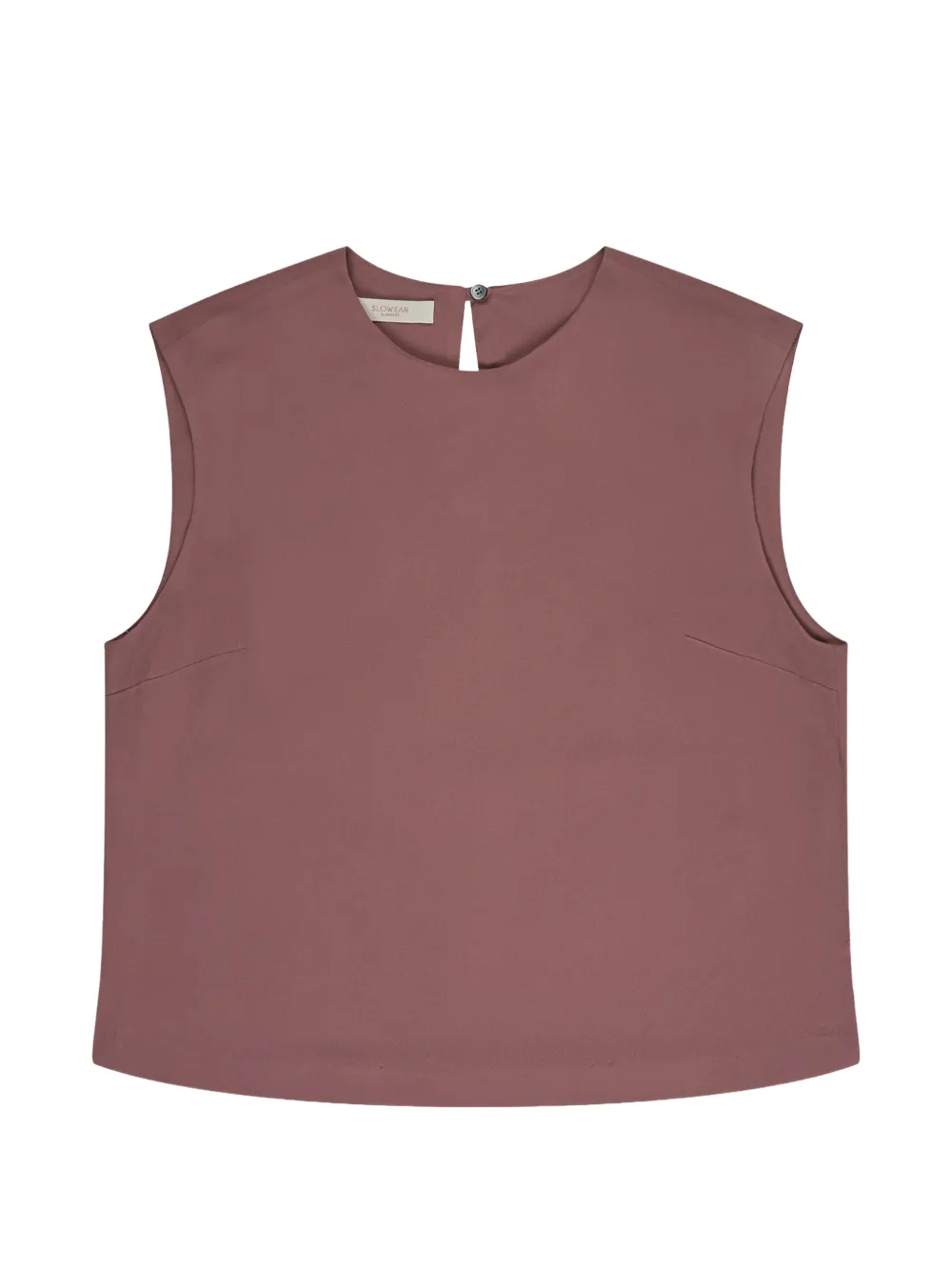 Glanshirt crew-neck blouse - Rosa