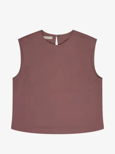 Glanshirt crew-neck blouse