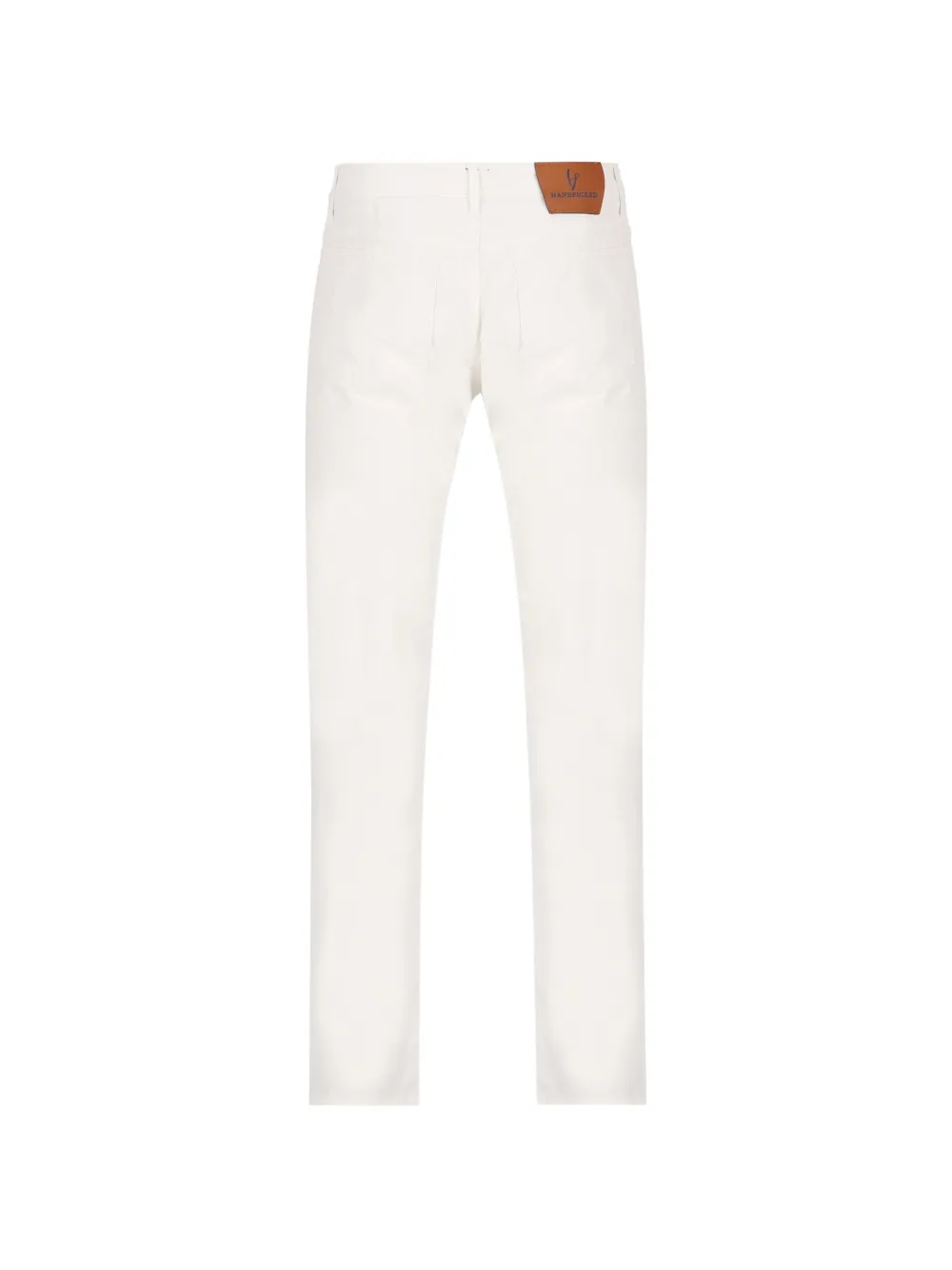  Hand Picked Vaqueros Ravello Con Parche Del Logo - Blanco 