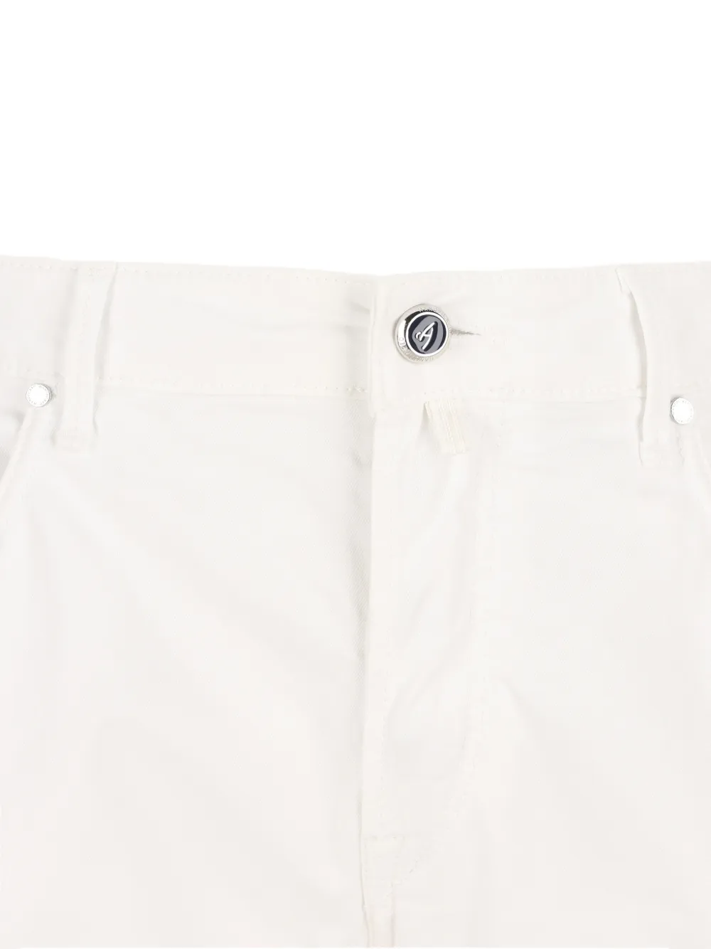  Hand Picked Vaqueros Ravello Con Parche Del Logo - Blanco 