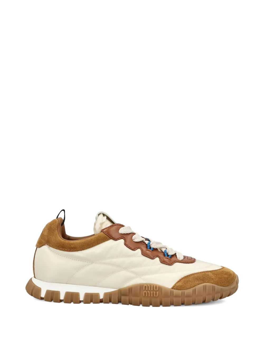 Miu Miu Tyre panelled sneakers - Nude