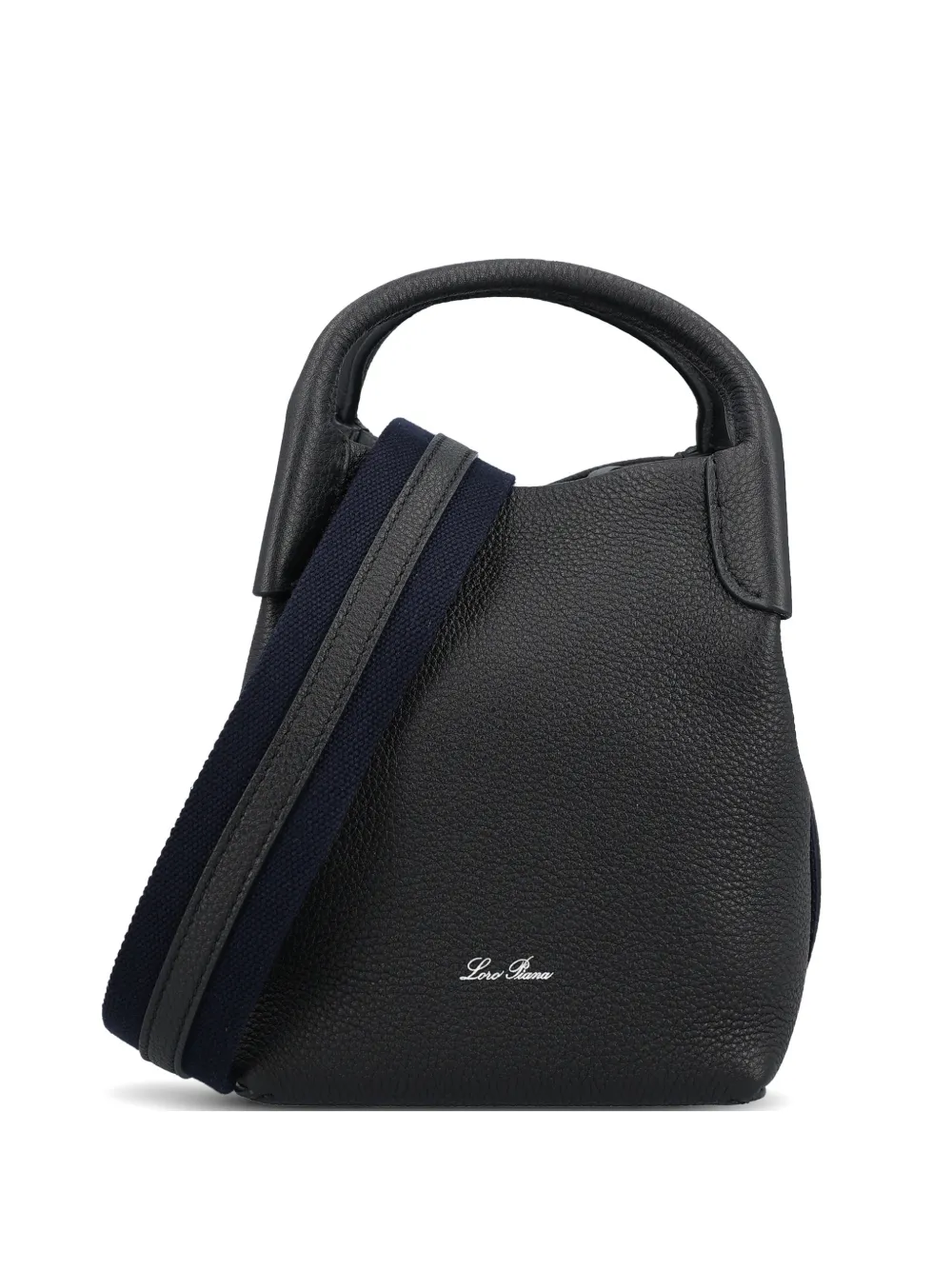 Loro Piana micro Bale leather tote bag - Blu