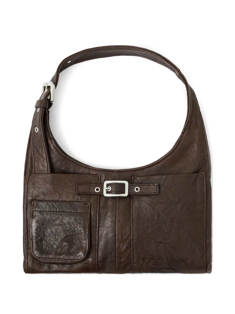 Gimaguas Nicole leather tote bag - Marrone