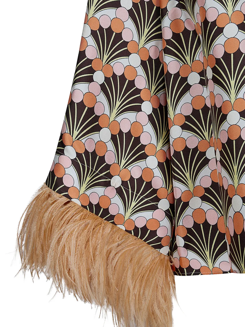 La DoubleJ Make An Exit blouse met veren afwerking Bruin