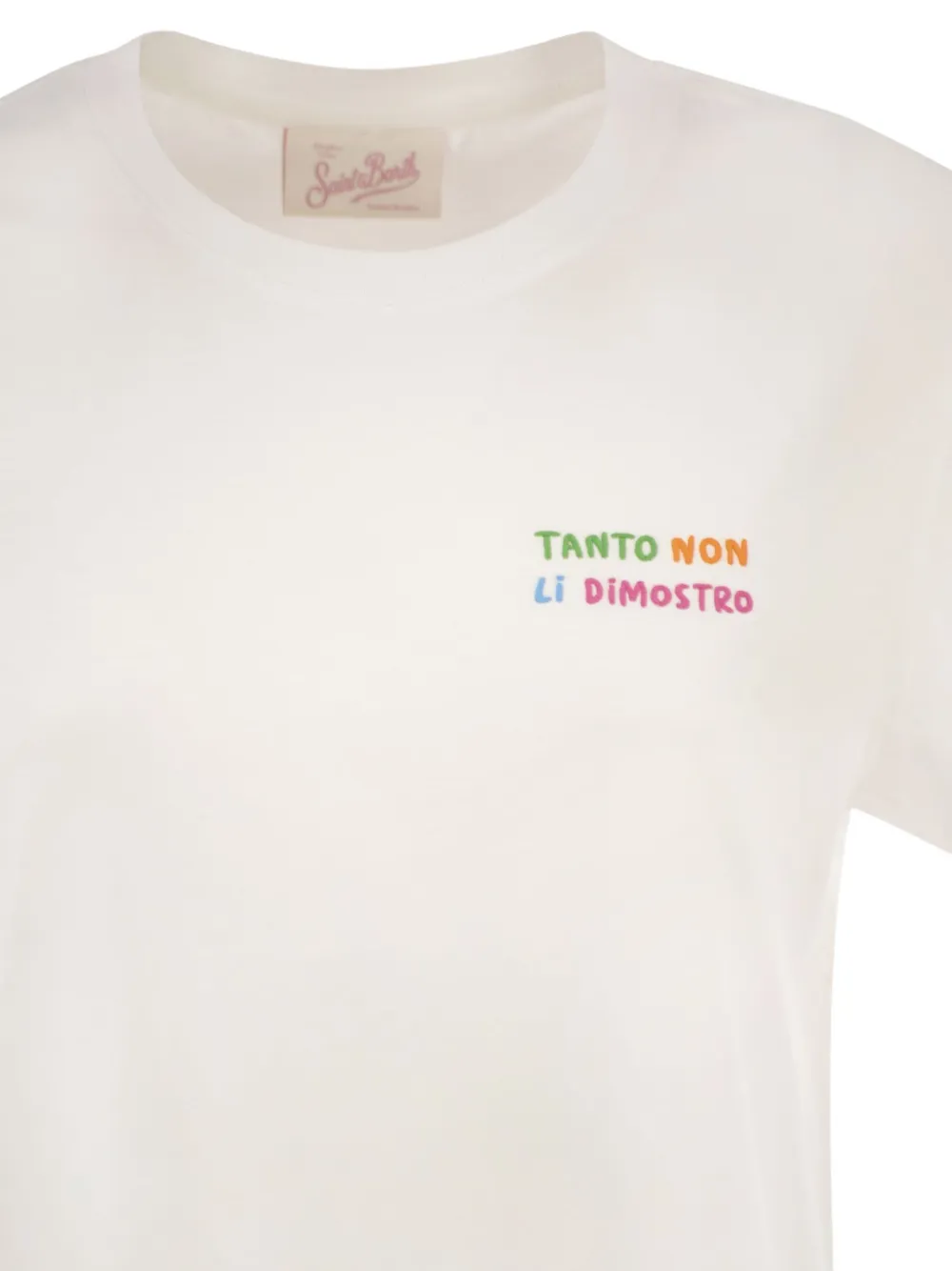 MC2 Saint Barth T-shirt met borduurwerk Wit