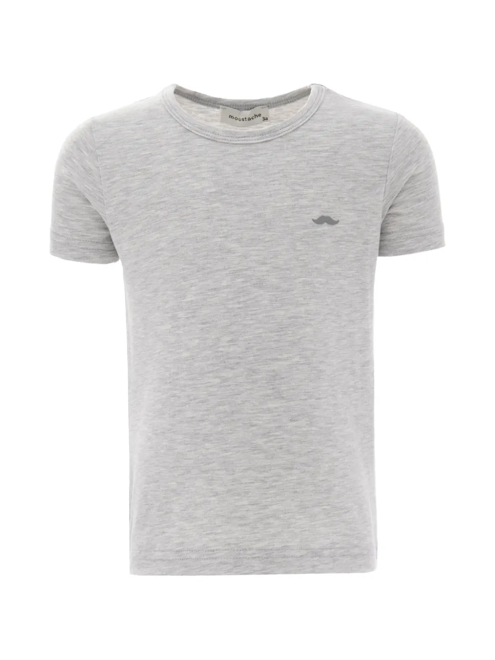 Moustache logo-print T-shirt - Grigio
