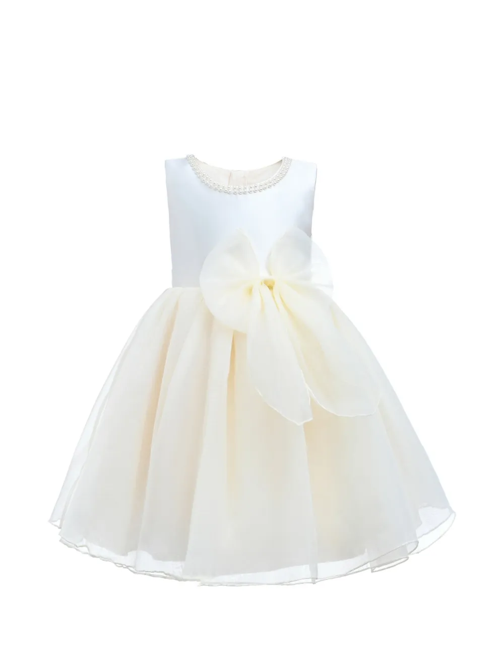 Tulleen Felice tulle-bow dress - Toni neutri
