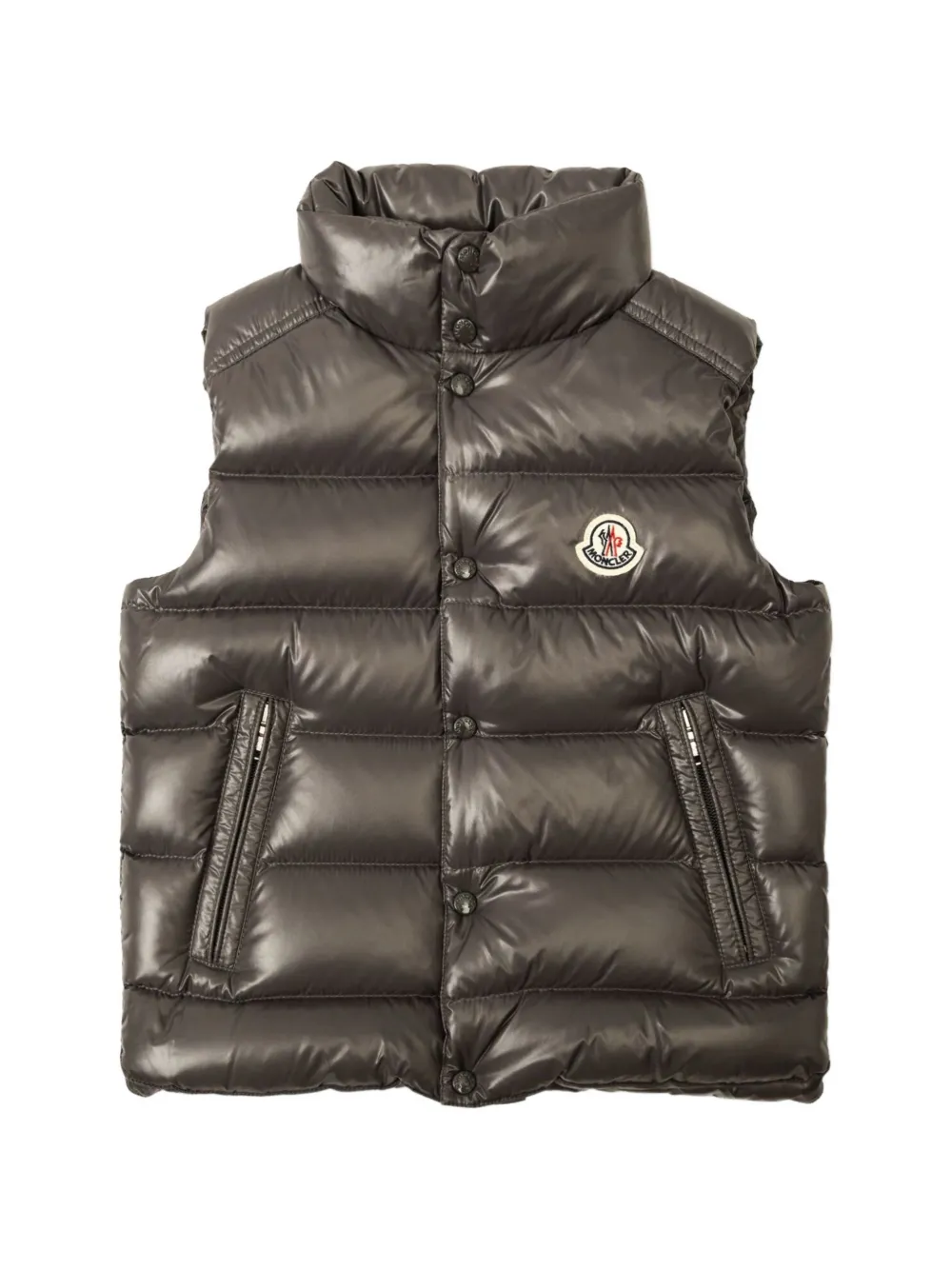 MONCLER GRENOBLE KIDS Bodywarmer met logopatch Zwart