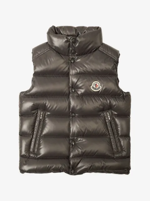 MONCLER GRENOBLE KIDS logo-patch quilted gilet