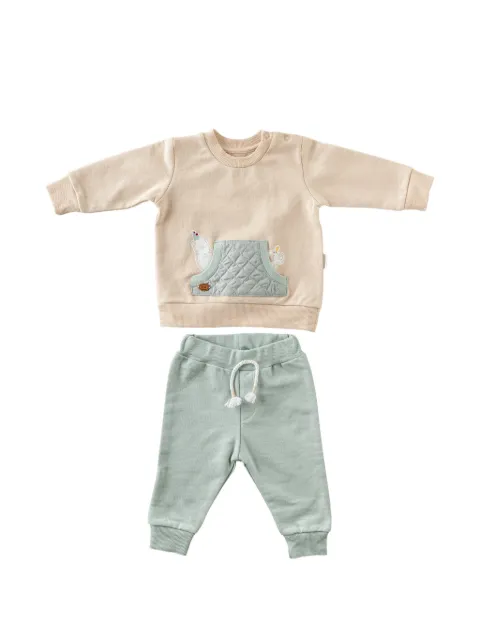 Andywawa quilted-pocket cotton tracksuit set (set of two)