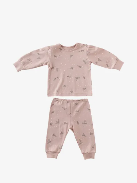 Andywawa deer-print pyjamas