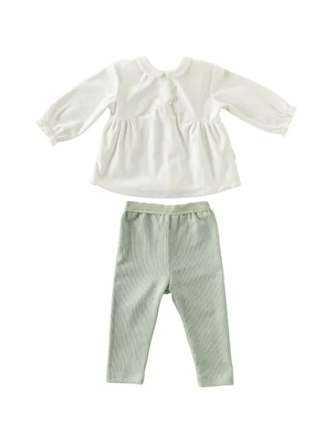 Andywawa velvet-ruffle trousers
