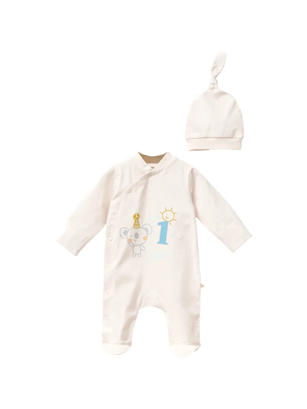 moi noi First Graphic babygrow (set of two) - Weiß