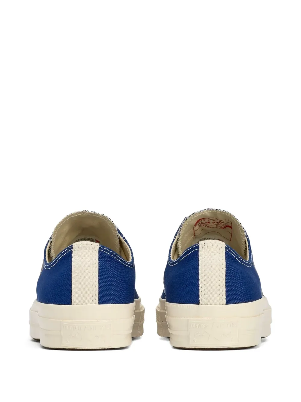 Comme Des Garçons X Coverse heart-print low-top sneakers Blauw