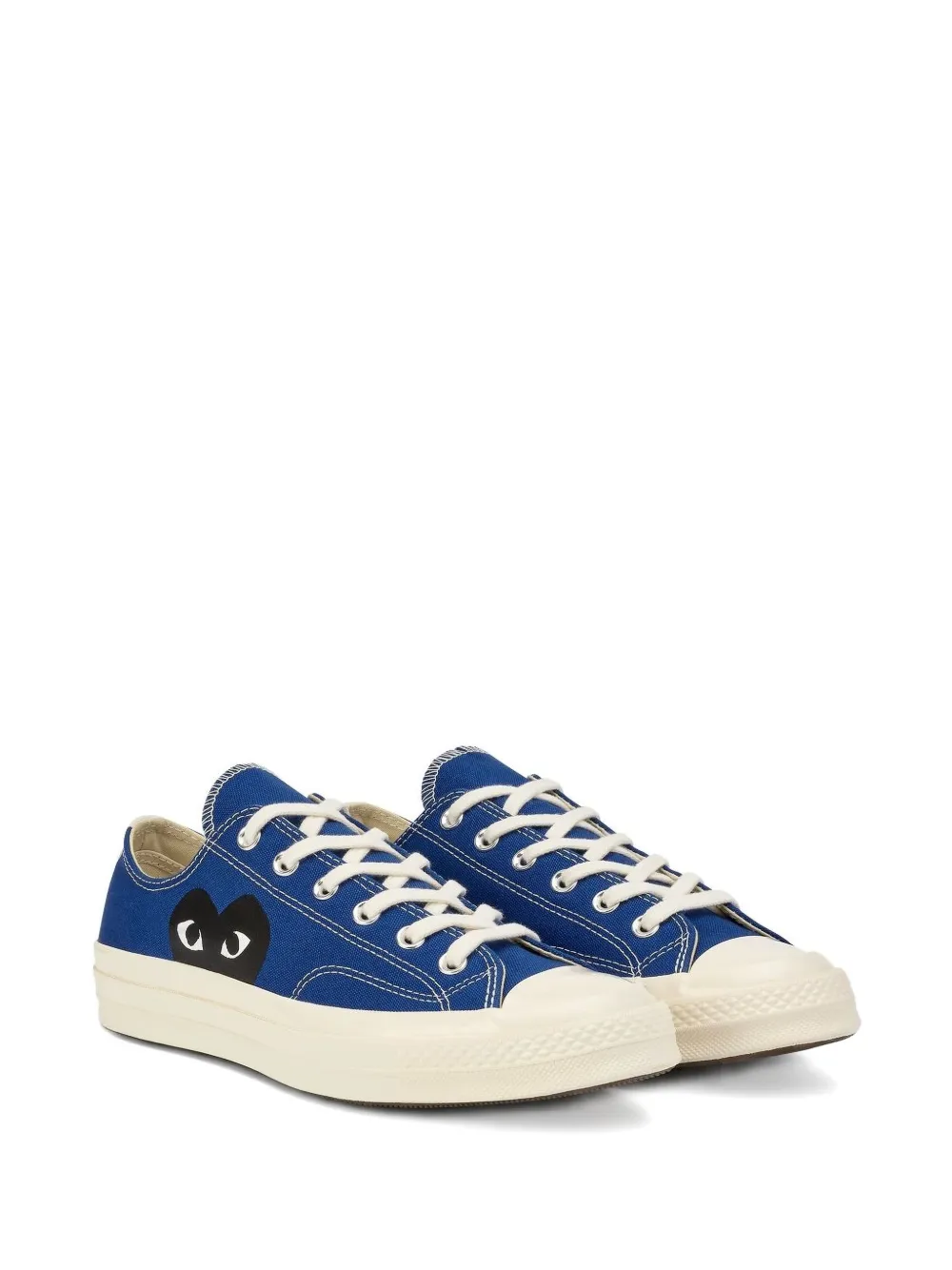 Comme Des Garçons X Coverse heart-print low-top sneakers Blauw