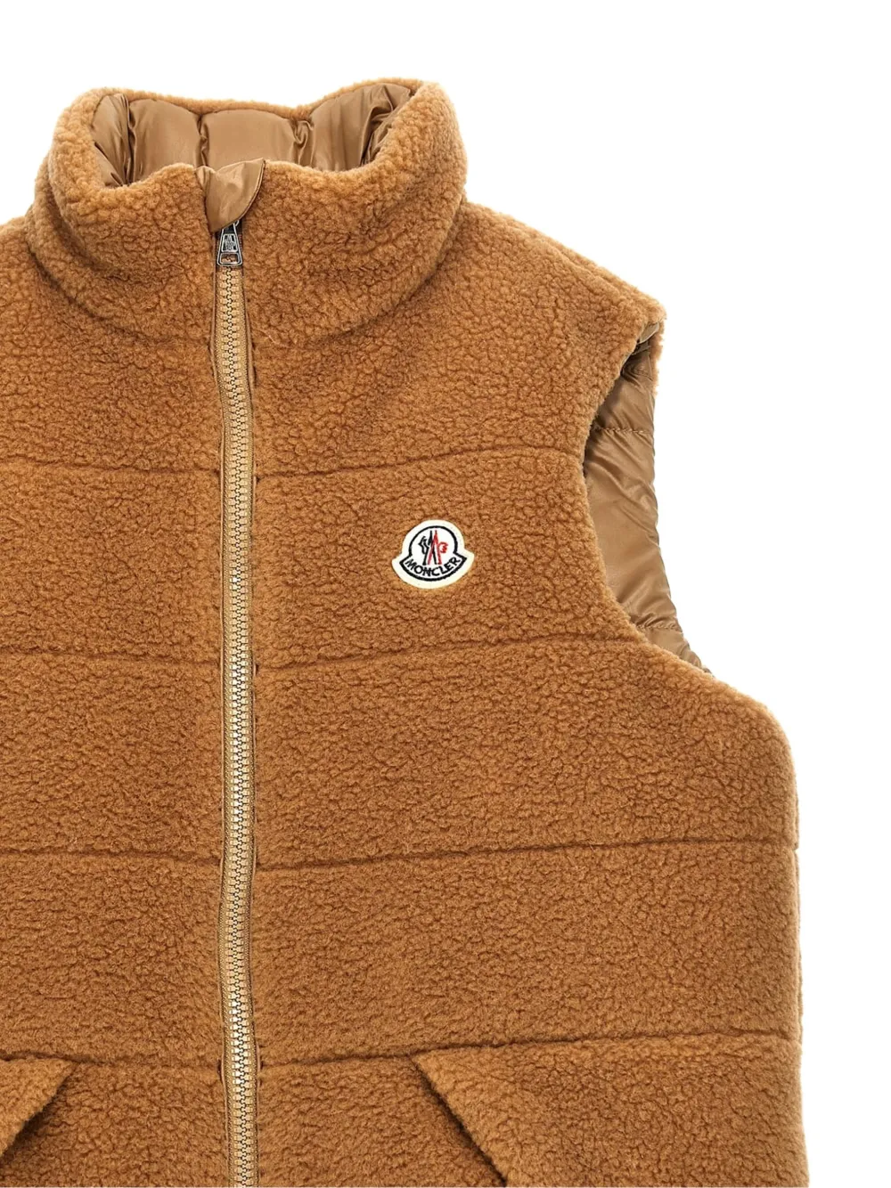 MONCLER GRENOBLE KIDS Omkeerbare Colbricon spencer Beige