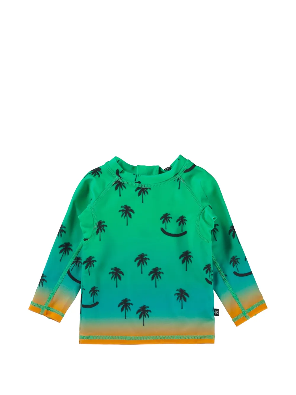 COLOR KIDS palm-print Nemo rashguard - Green