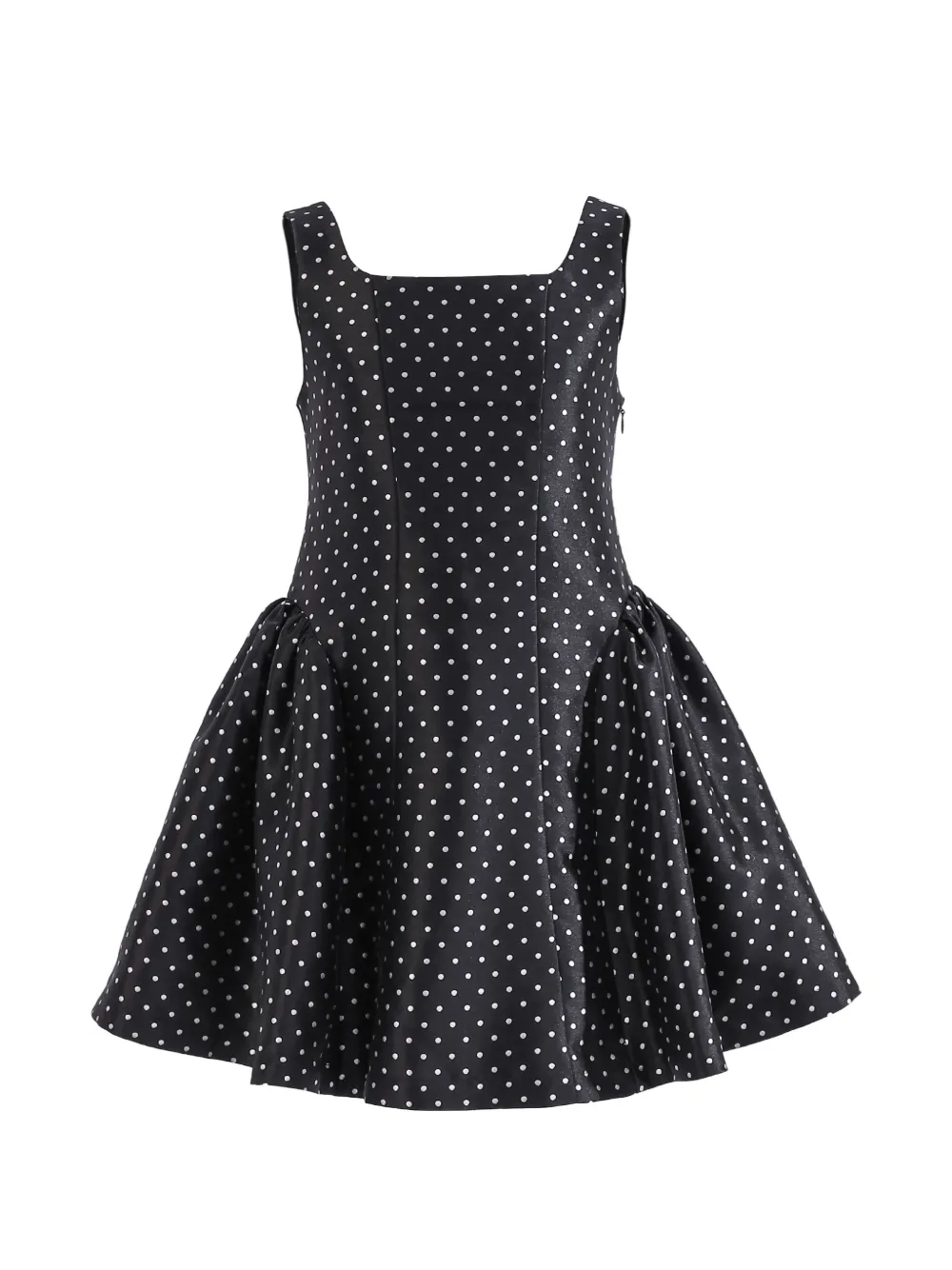 Tulleen Vivienne polka-dot dress - Nero