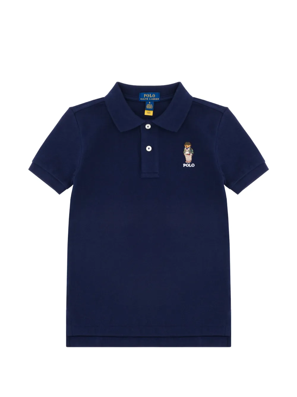 POLO RALPH LAUREN KIDS Polo Bear embroidered polo shirt - Blu