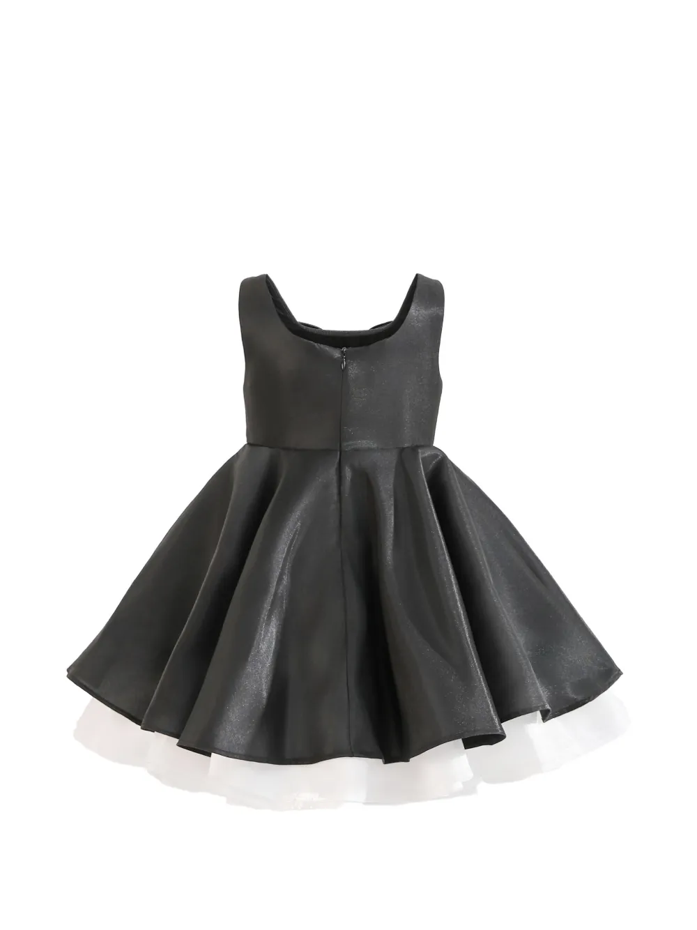 Tulleen Lucienne jurk met strikdetail Zwart