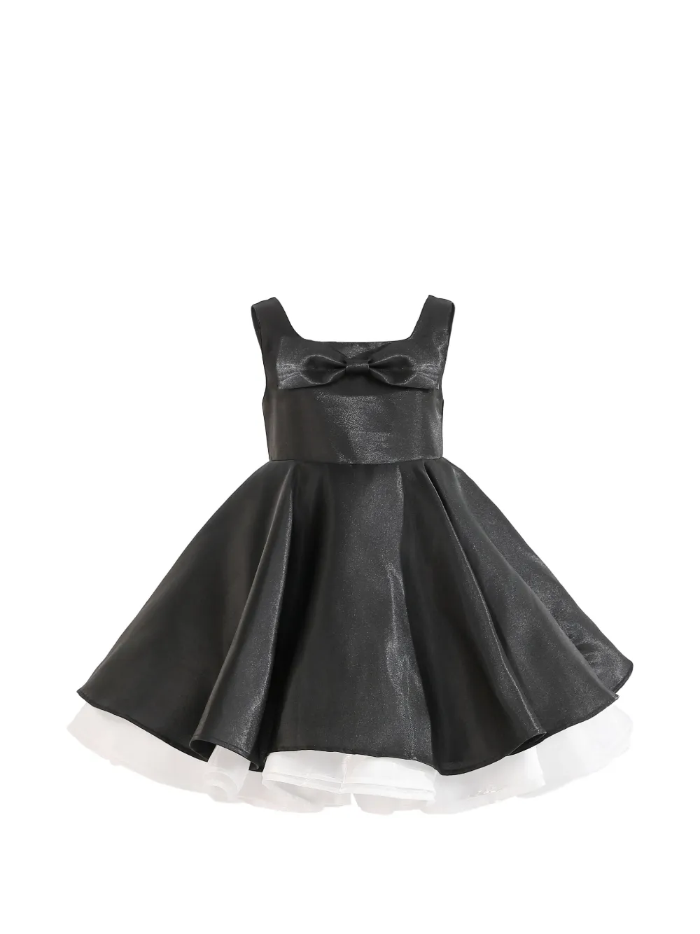 Tulleen Lucienne bow-detail dress - Nero