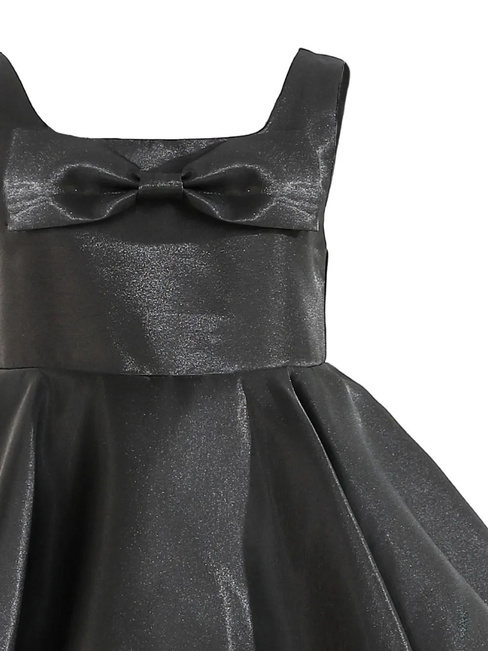 Tulleen Lucienne jurk met strikdetail Zwart