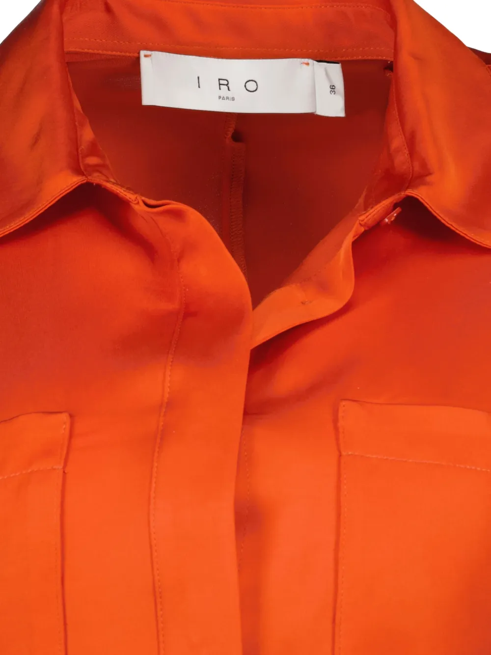 IRO Blousejurk met satijnen afwerking Oranje