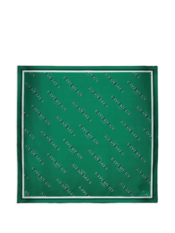 Givenchy Shadow Logo-print Scarf in Green