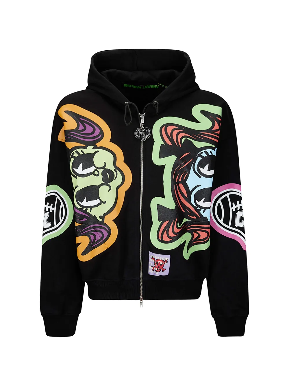 Chopova Lowena Imzy Lou graphic-print hoodie - Schwarz