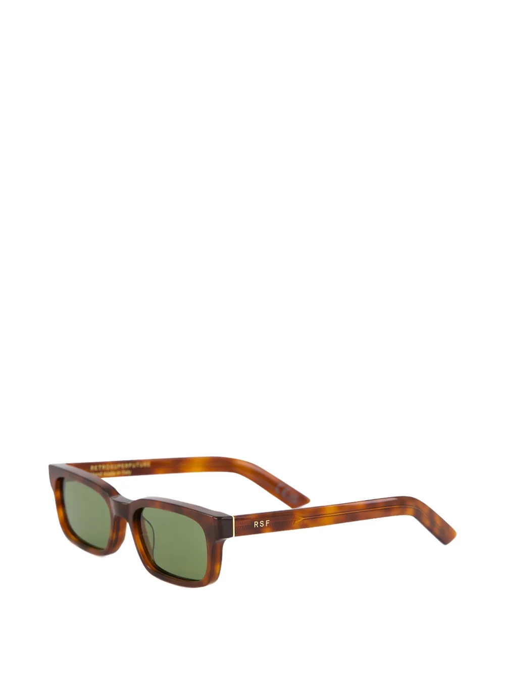 Retrosuperfuture Gesto Havana Diversa zonnebril met rechthoekig montuur Bruin