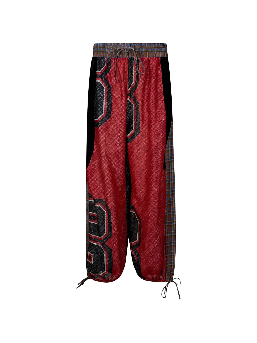 Chopova Lowena patchwork Basketball track pants - Nero