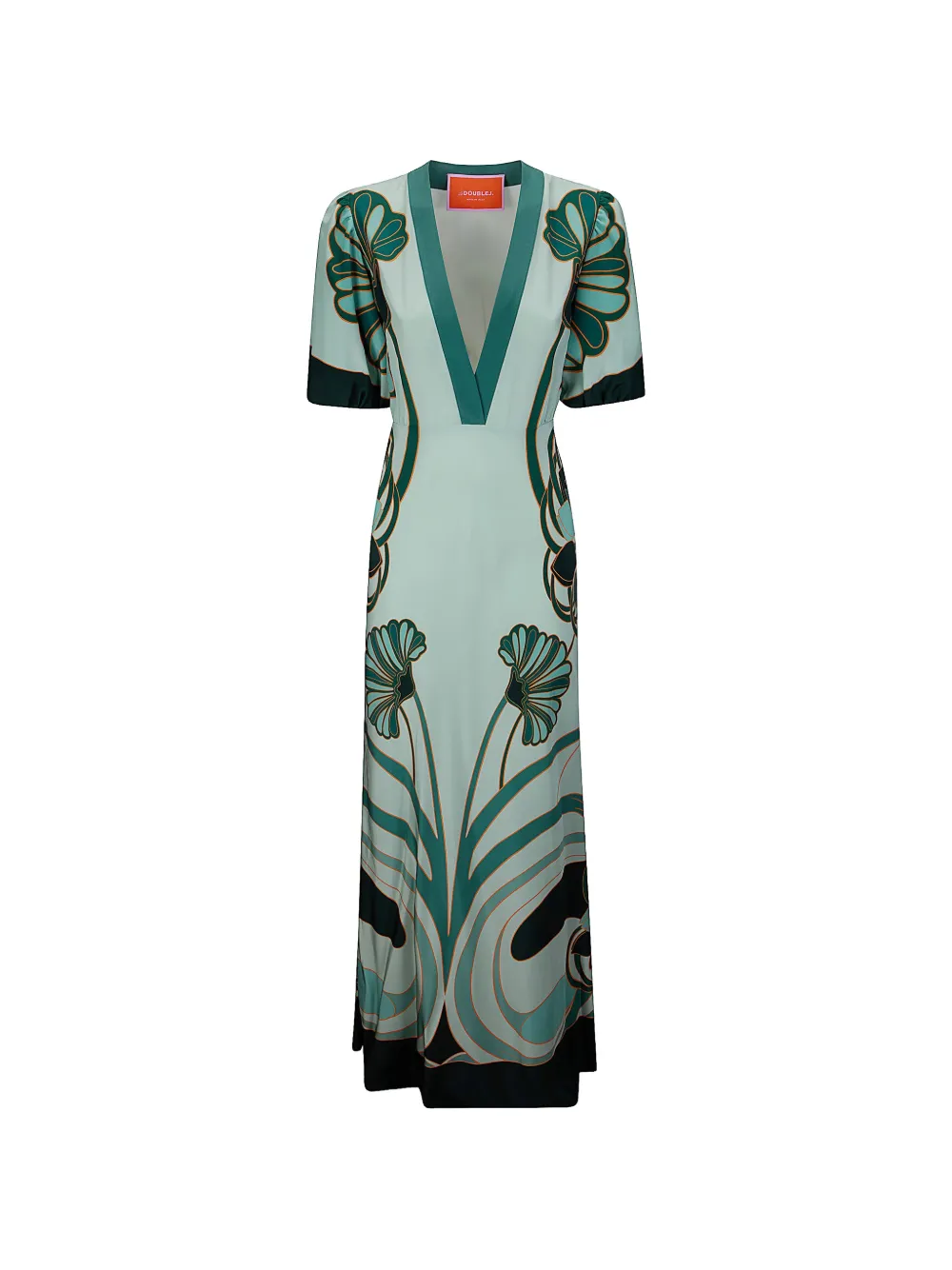 La DoubleJ Marlene floral-print maxi dress - Verde