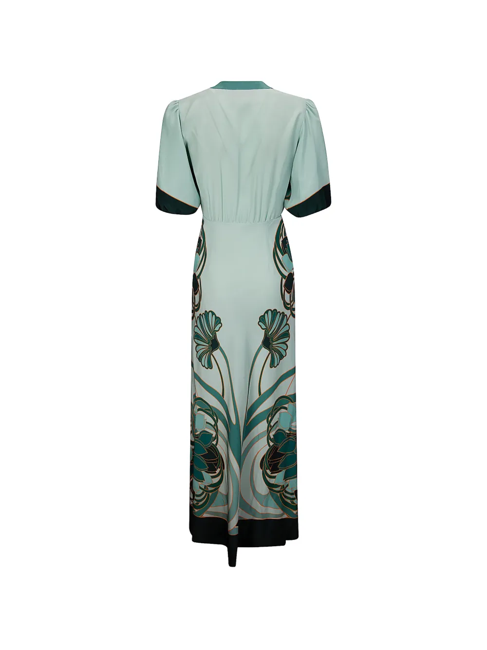 La DoubleJ Marlene maxi-jurk met bloemen-print Groen