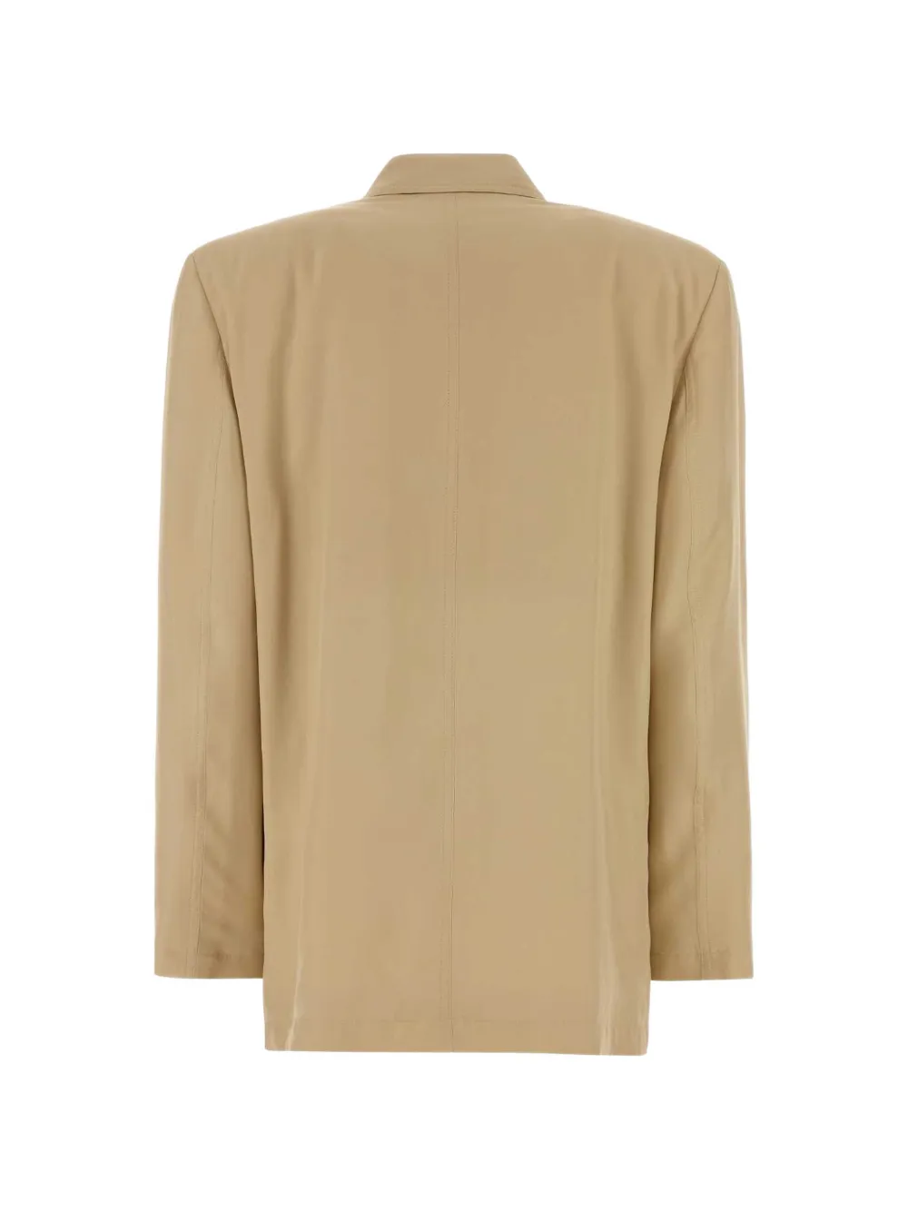 Saint Laurent Blazer met dubbele rij knopen Beige