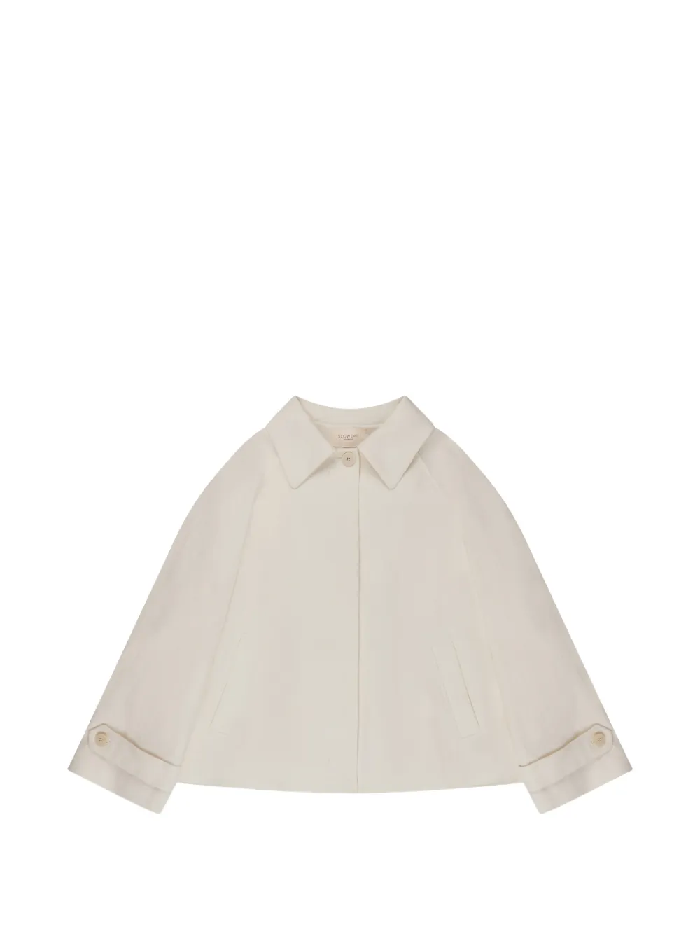 slowear pleat-detail wide-fit jacket - Toni neutri